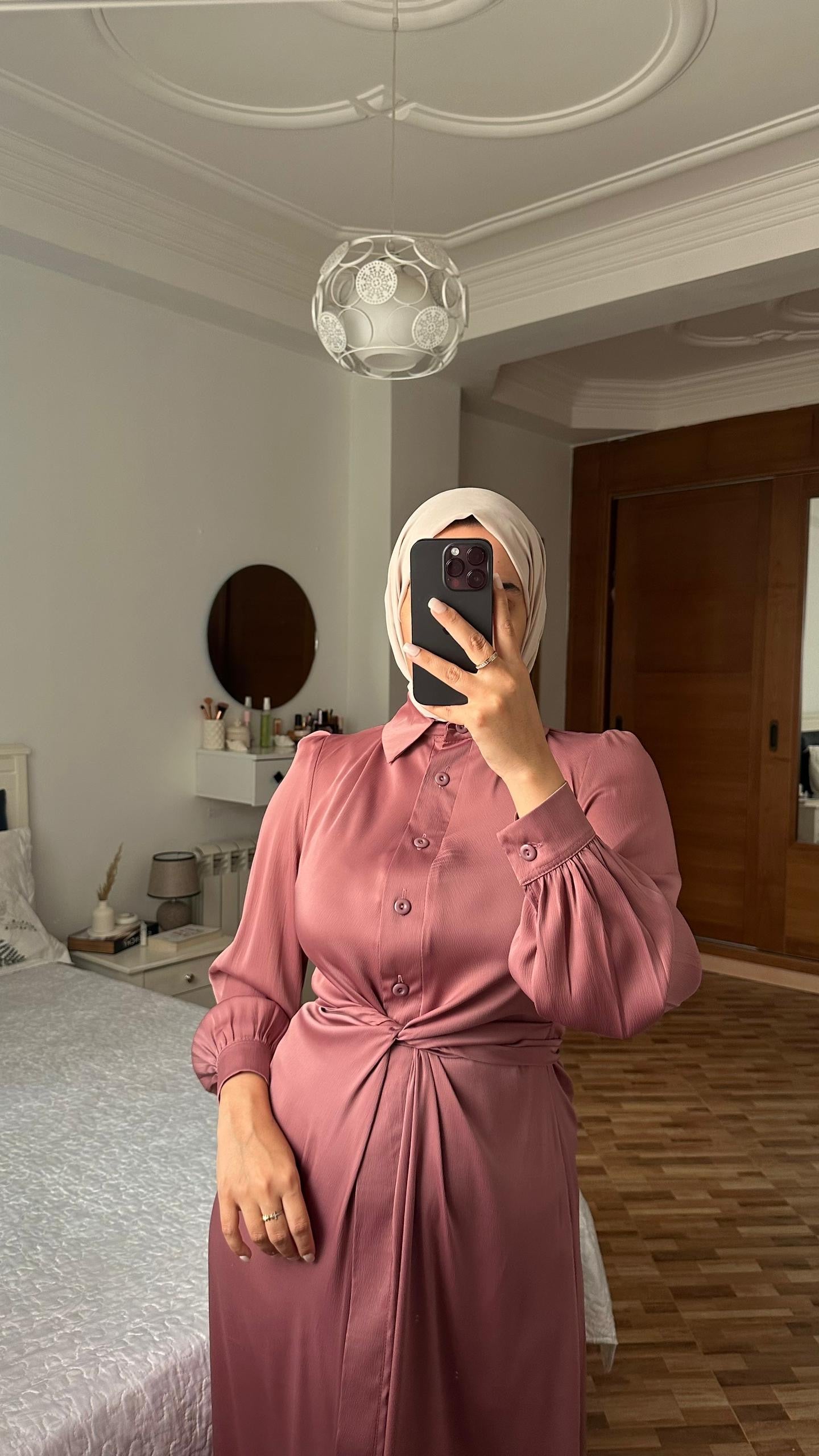 ROBE CHEMISE CROISE