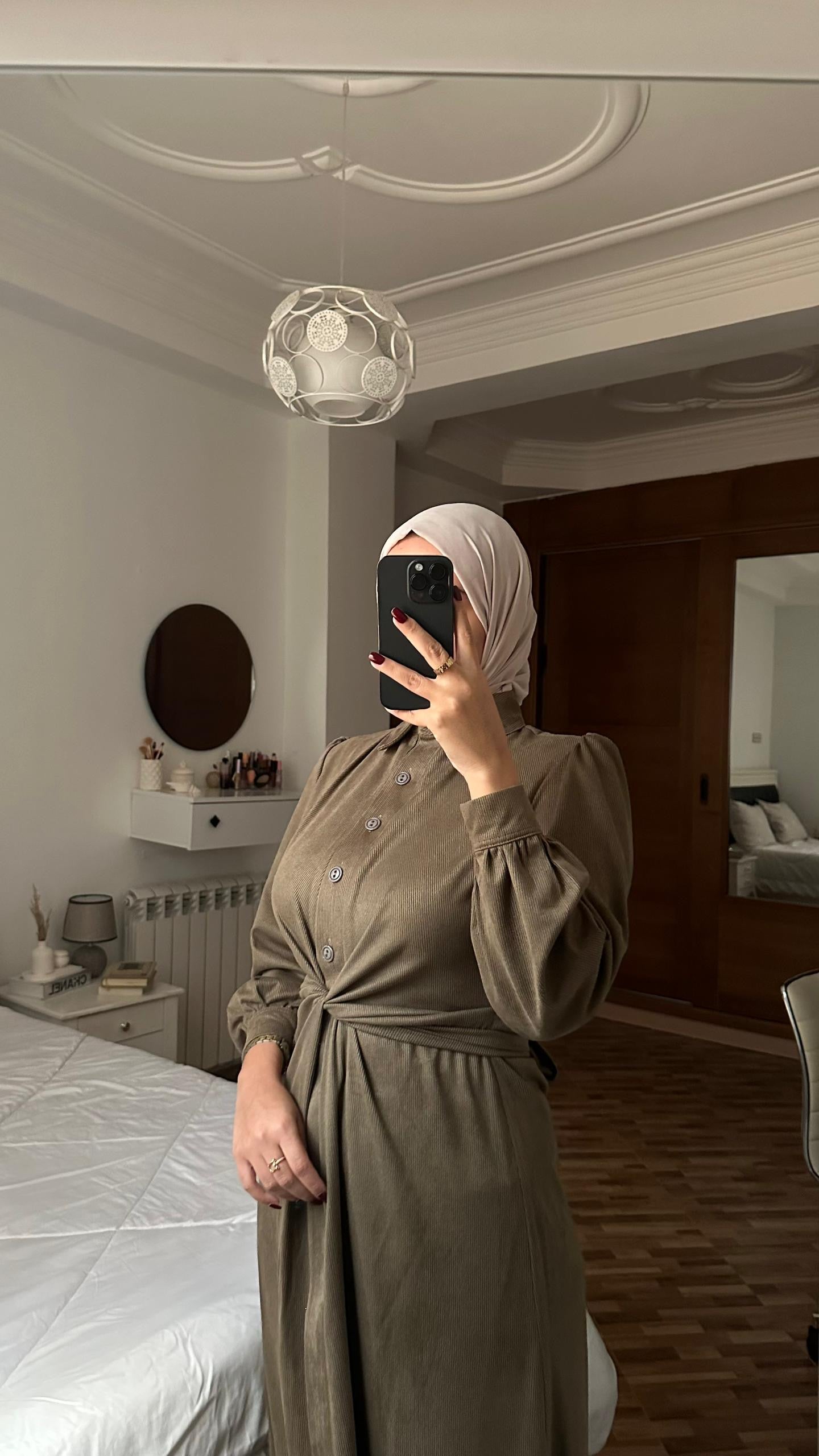 Robe Chemise tissu Hivernal