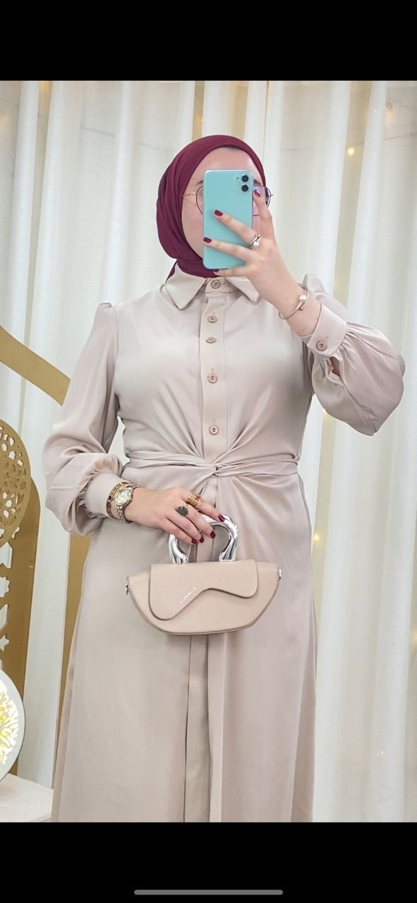 ROBE CHEMISE CROISE
