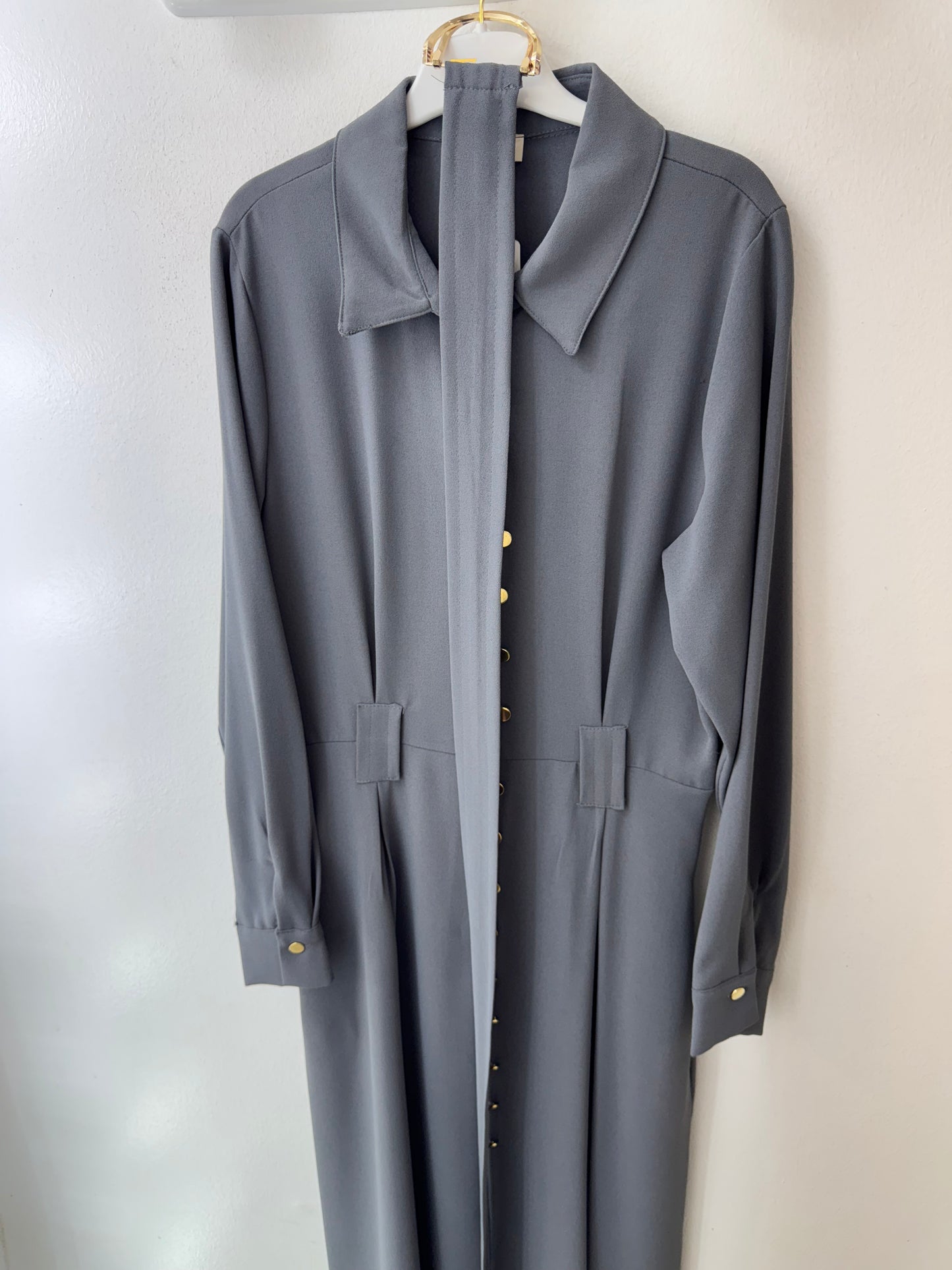 robe chemise marron luxe