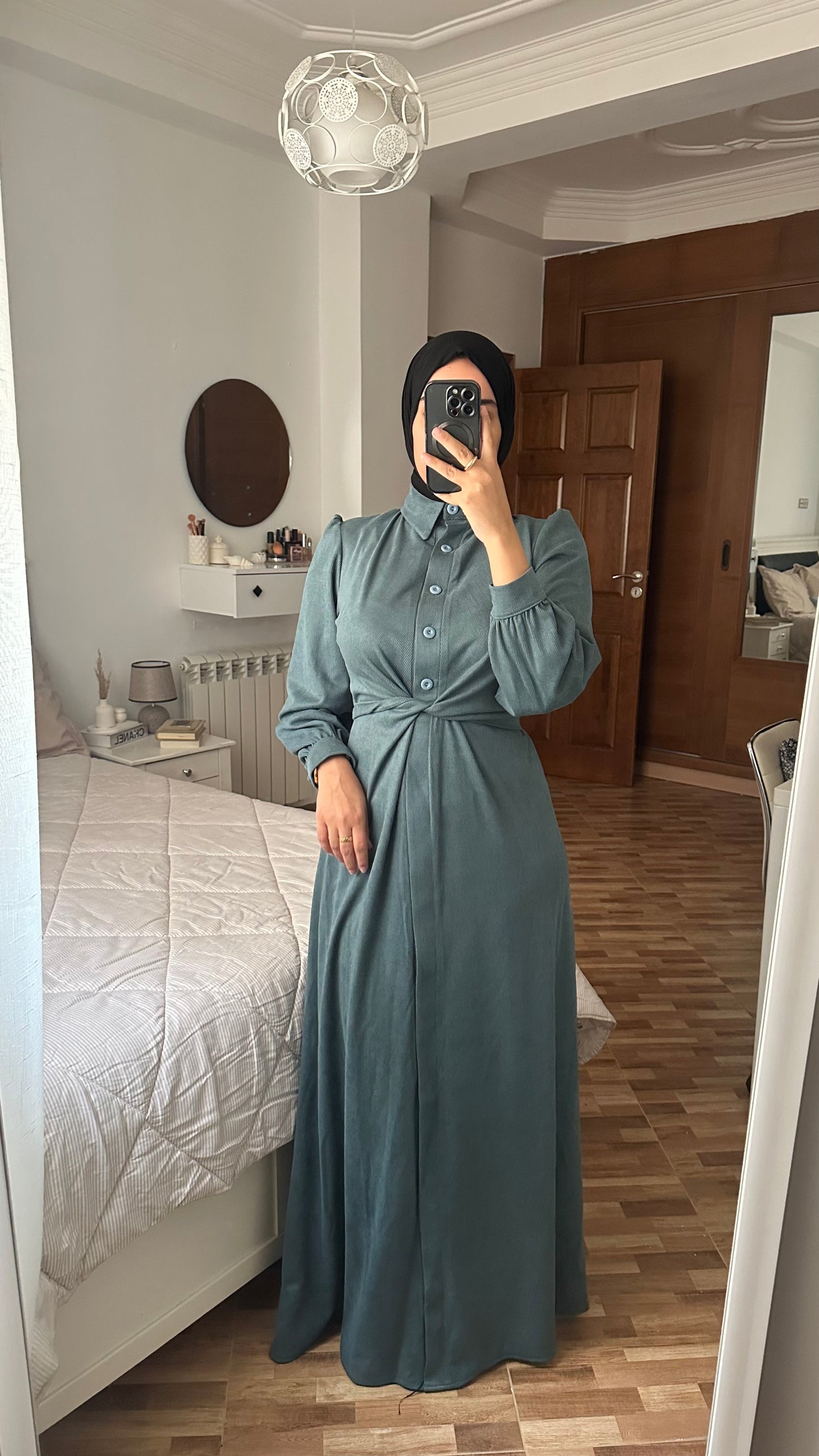 Robe Chemise tissu Hivernal