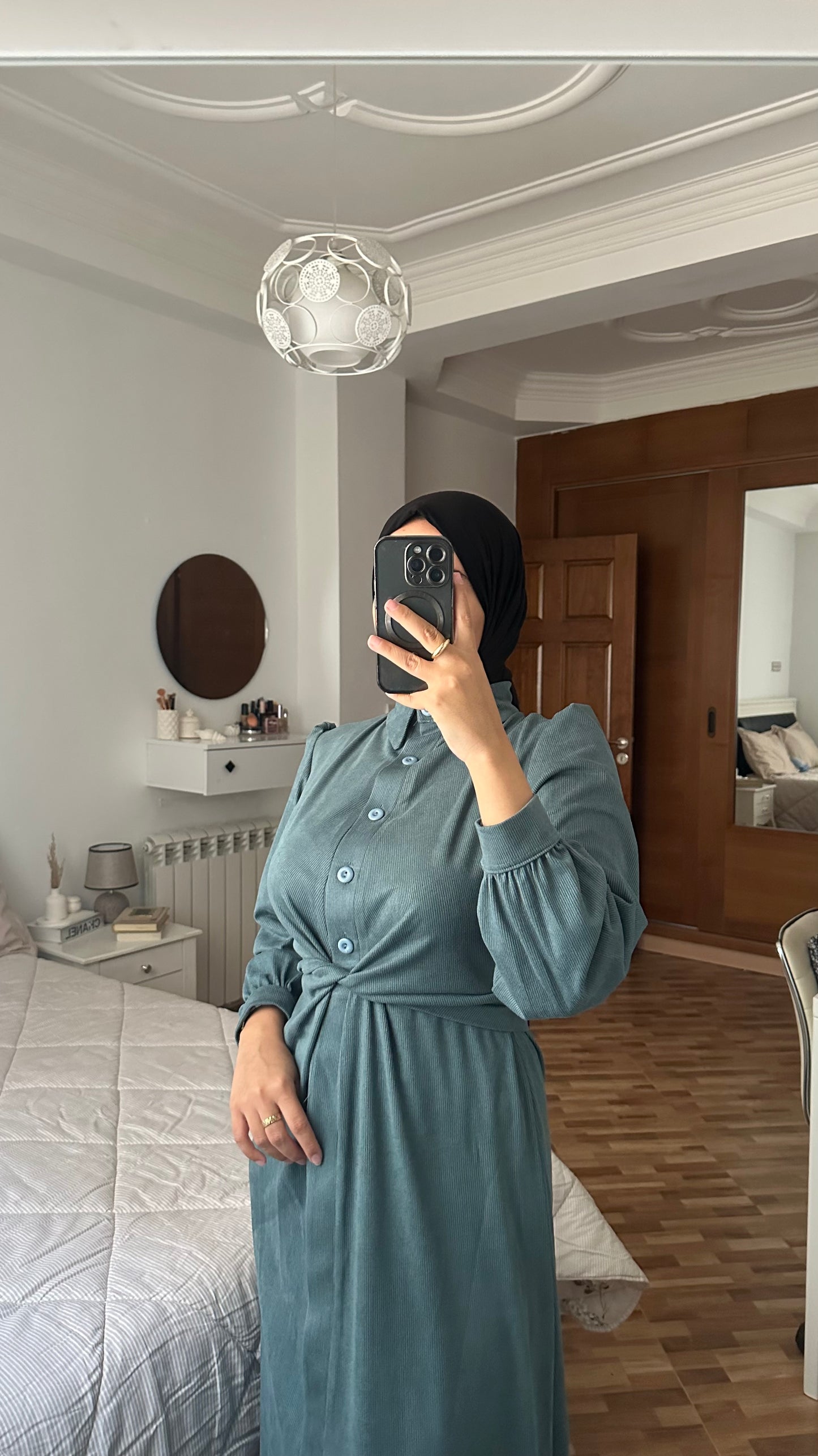 Robe Chemise tissu Hivernal