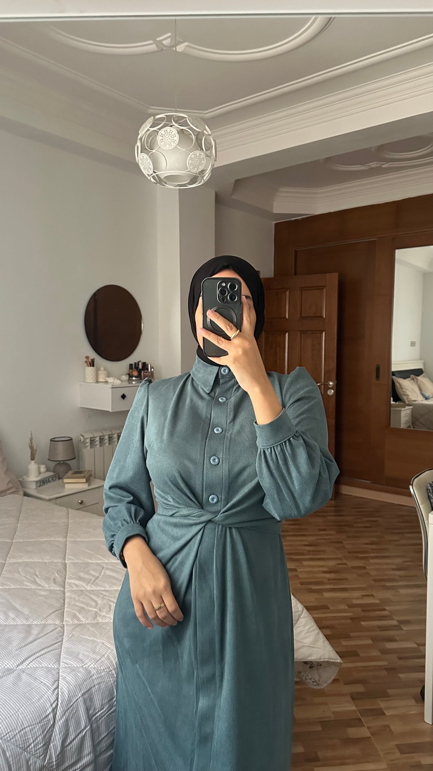Robe Chemise tissu Hivernal