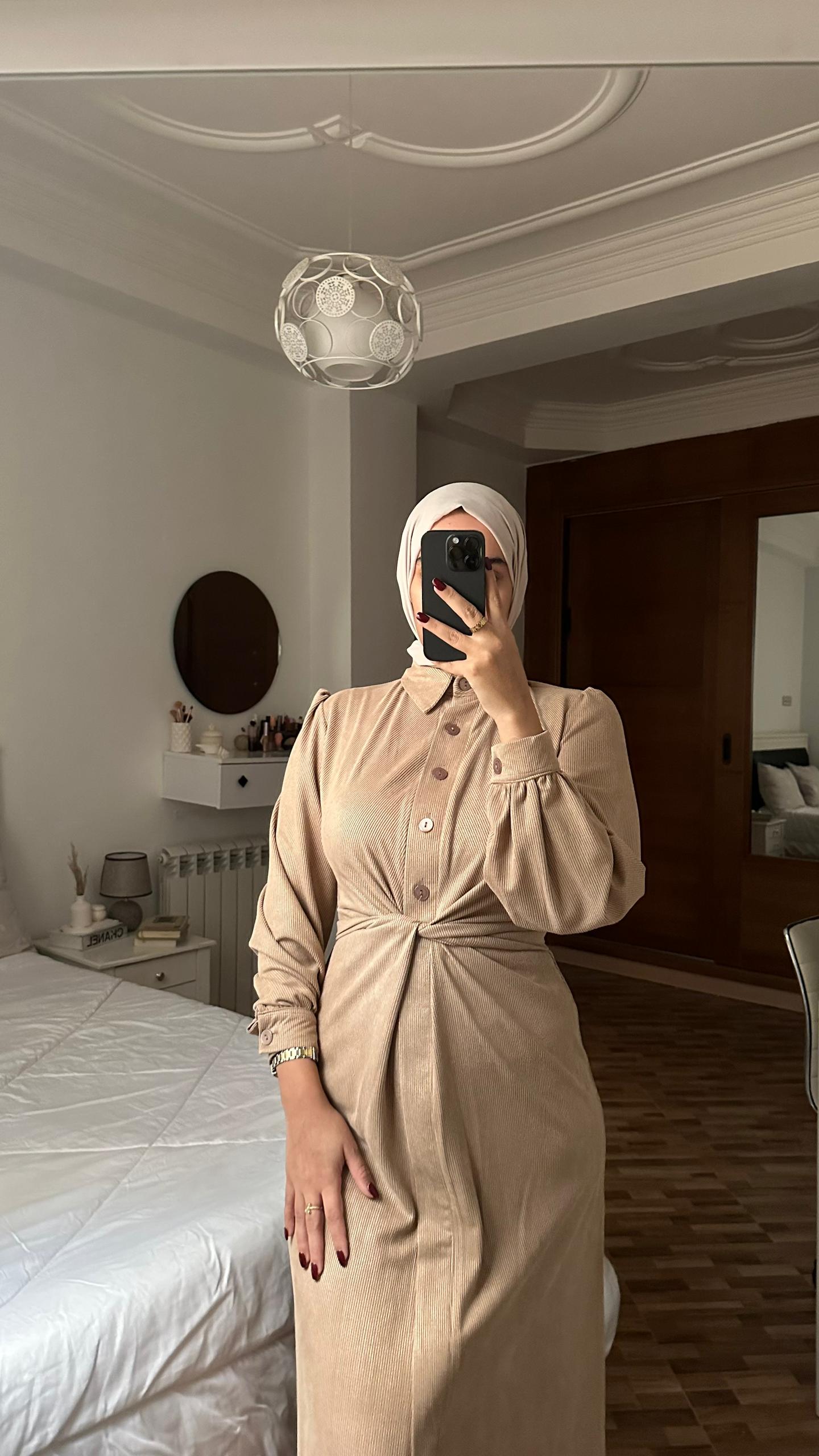 Robe Chemise tissu Hivernal