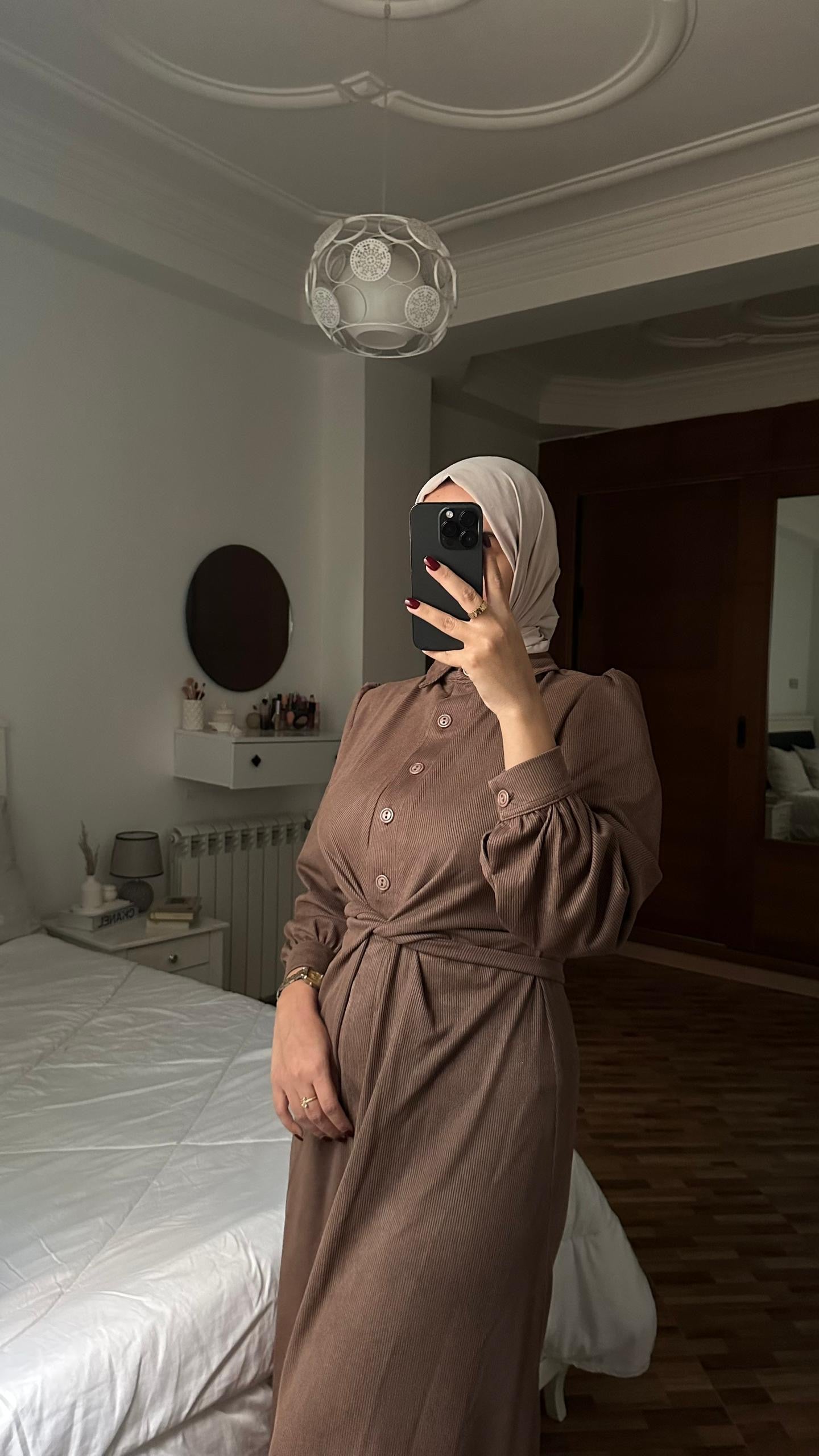 Robe Chemise tissu Hivernal