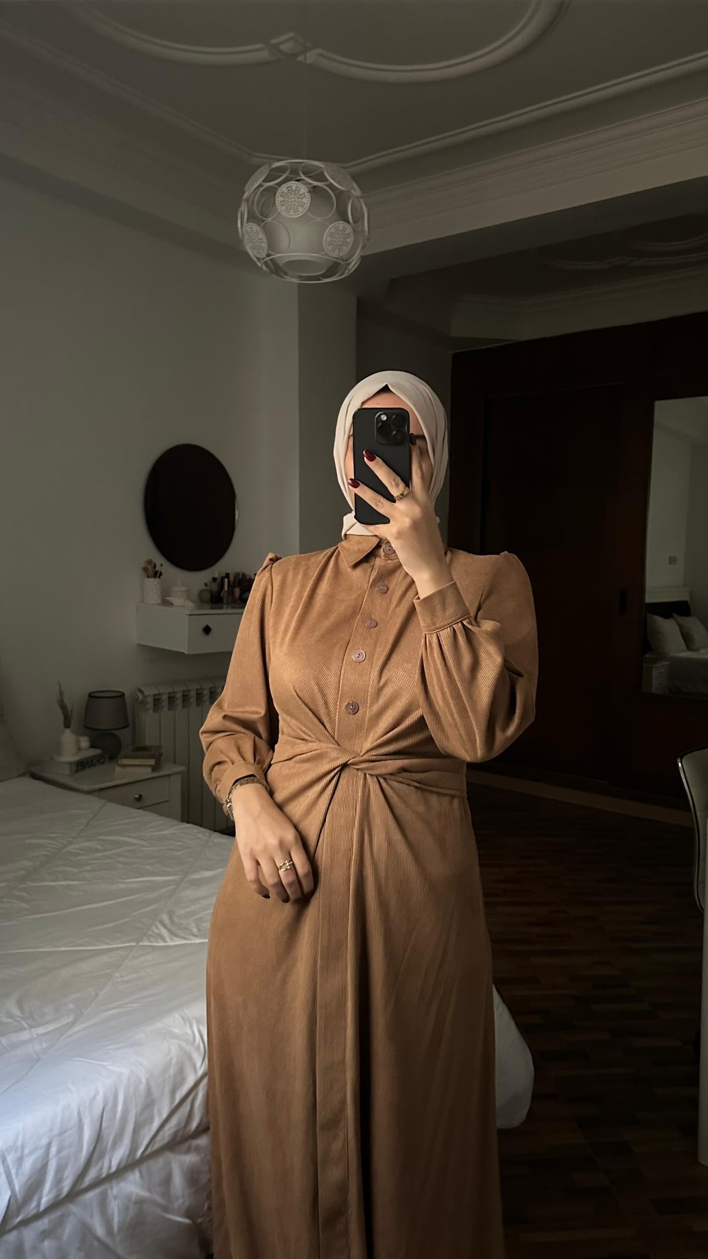 Robe Chemise tissu Hivernal