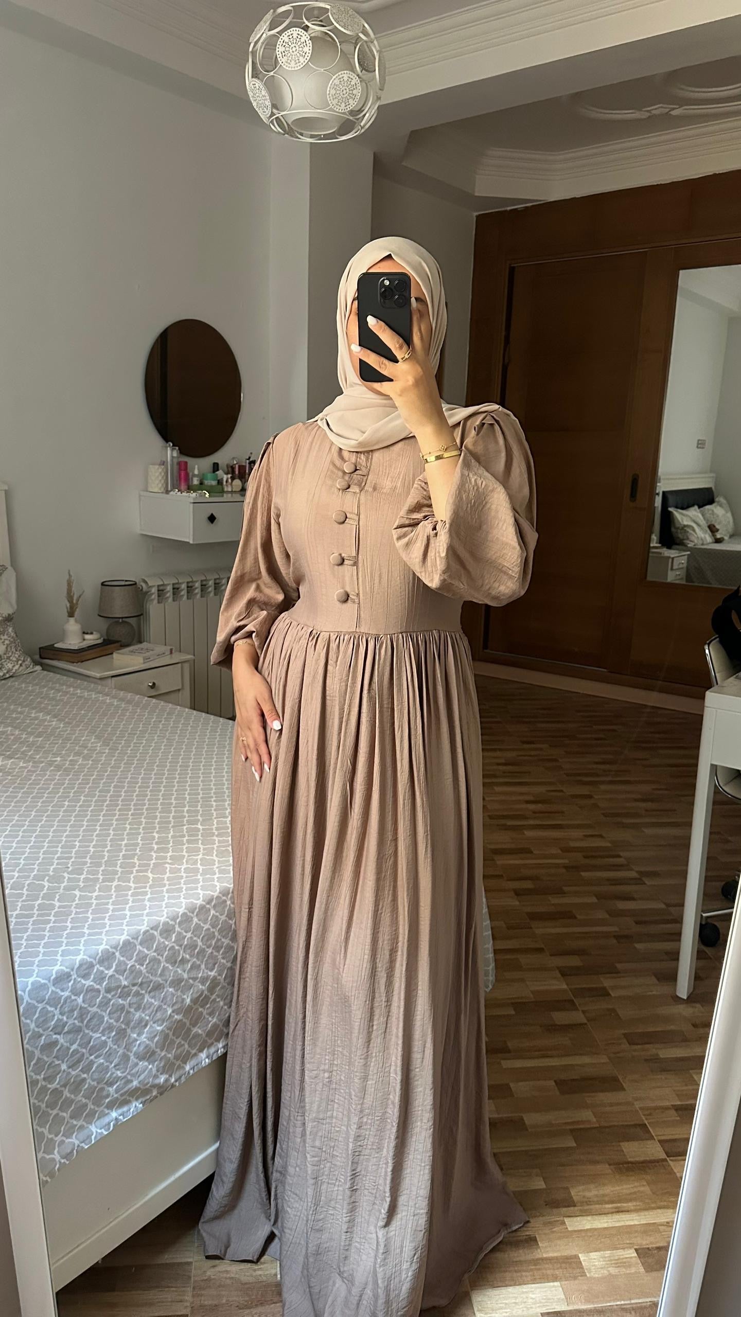 robe avec bouton
