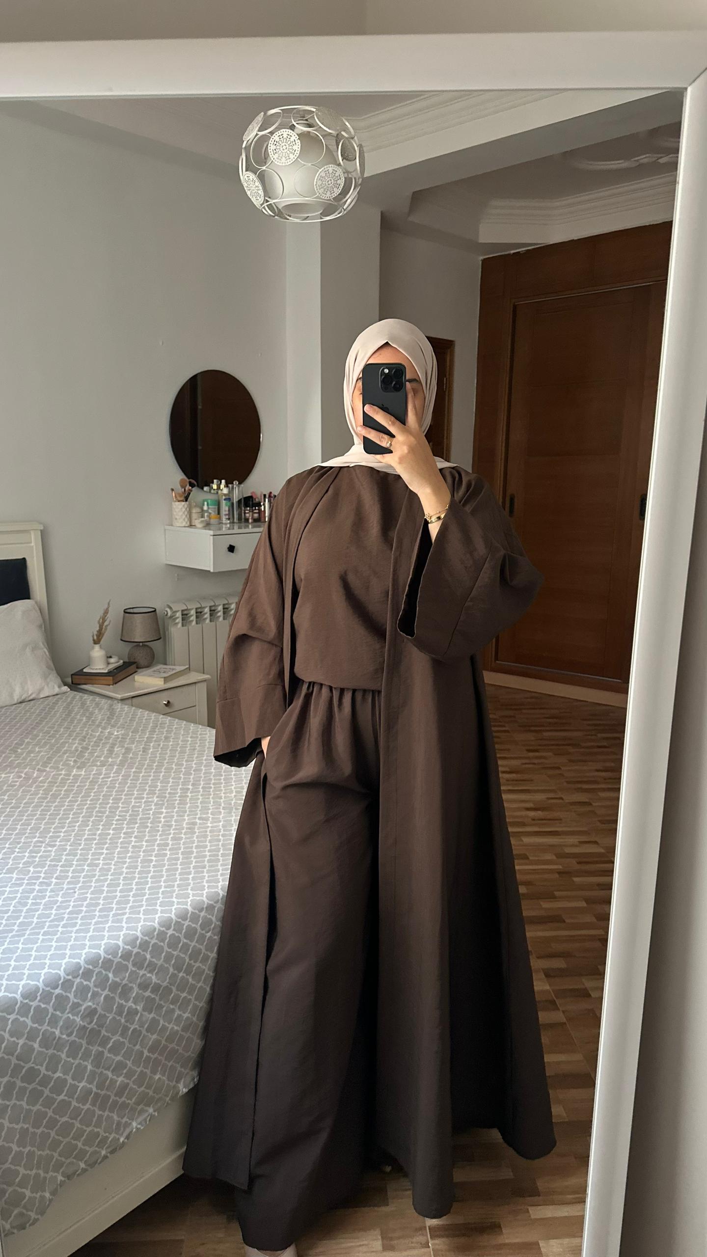 Ensemble marron 3 pièce