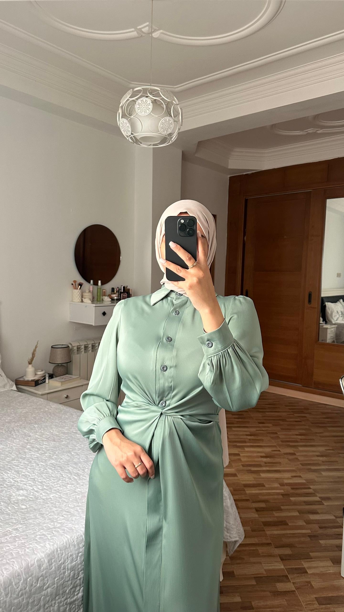 ROBE CHEMISE CROISE