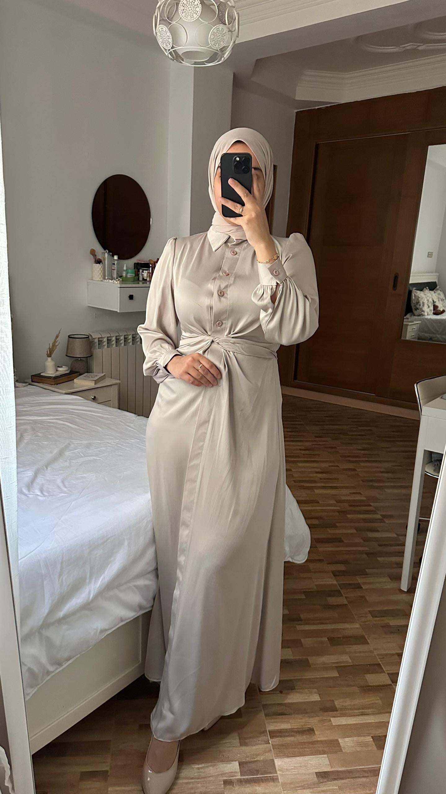 ROBE CHEMISE CROISE