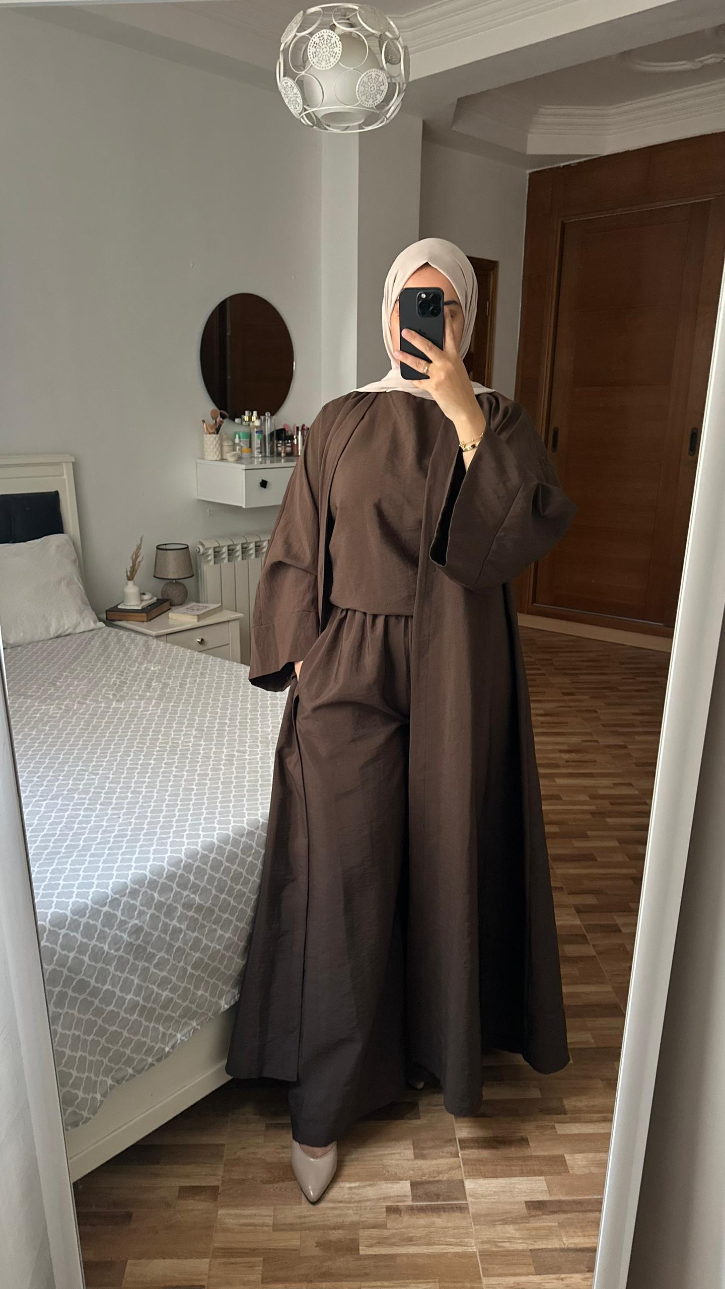 Ensemble marron 3 pièce