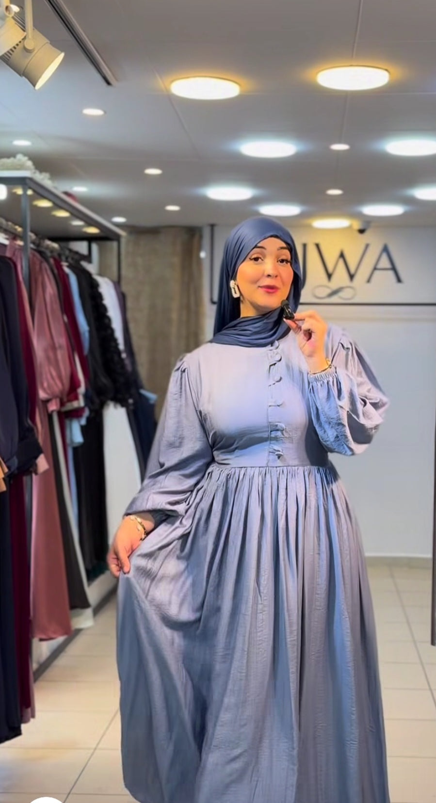 robe Zina avec bouton